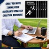 6 Pcs Baseball Playbook Notebook Gift Field Diagrams 8.5 x