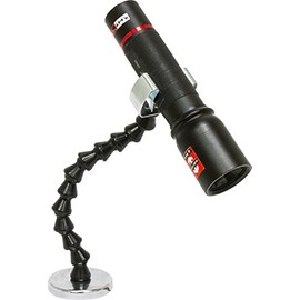 MAG-Mate MX20FLZP02 Flexible Flashlight Holder, Powerful Permanent Magnetic Base, Versatile Work Light Holder, 42 lbs. Maximum Holding Capacity, Black