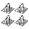 4PCS M6 Heavy Duty Pad Eye Plate 304 Stainless Steel