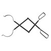 Fireplace Tong Iron Campfire Firewood Tong Log Grabber with Enlarging