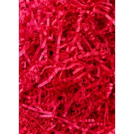 MagicWater Supply - 1/2 LB - Red - Soft & Thin Crinkle Cut Paper Shred Filler great for Gift Wrapping, Basket Filling, Birthdays, Weddings, Anniversaries, Valentines Day, and other occasions