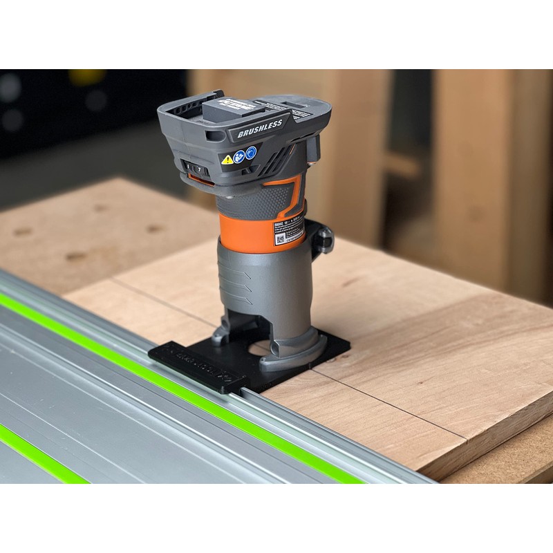 ToolCurve's Guide Rail Adapter Compatible with Ridgid Trim Router
