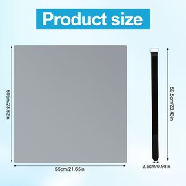 Leg Exerciser Machine Mat with Band, 23.62x21.65inch Non-Slip Workout Mat Under Desk Elliptical Machine Mat Leg Exerciser Mat Non-Slip Equipment Mat for Ellipse Leg Exerciser Machine