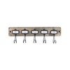 Spectrum Vintage Living 5 Hook Coat Rack Wall Mount with
