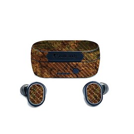 MightySkins Carbon Fiber Skin for Skullcandy Sesh True Wireless Earbuds - River Stones | Protective, Durable Textured Carbon Fiber Finish | Easy to Apply, Remove, and Change Styles | Made in The USA