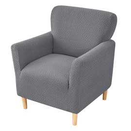 FUANGUI Banquet Armchair Slipcover Chair Covers with Arms Stretch Club Chair Slipcover Soft Armchair Sofa Covers Anti-Slip Furniture Protector for Dogs Pets Home Living Room Decor
