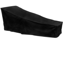TIMESETL Sun Lounger Cover for Garden Lounger, Deck Chair Cover, Waterproof, Breathable, Oxford Fabric, Deck Chair, Sun Lounger Protective Cover (210 x 75 x 80 cm) - Black