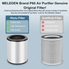 2 Packs MELEDEN P60 True HEPA Replacement Filters,3-in-1 Filter of
