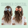 Summer Crystal Starry Tulle Bow Alligator Hair Clip for Girls