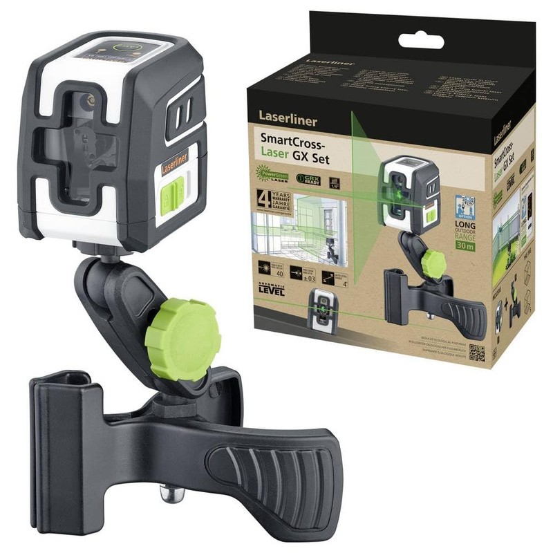 Laserliner SmartCross-Laser GX Set Cross Line Laser Range (max.): 40m
