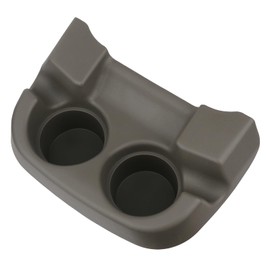 Center Console Cup Holder Dark Parchment Compatible with 1999-2007 Ford F250 F350 F450 F550 Super Duty Truck, 2000-2005 Ford Excursion Replaces 1C3Z-3613562-AAA
