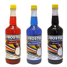 Perfect Stix 3pk Cherry,Grape,Blue Raspberry. 32 Ounce quarts for Snow Cones. 3 Pack.