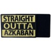 Tactical Straight Outta Azkaban Patch Military Badge Morale Aplique Embroidered
