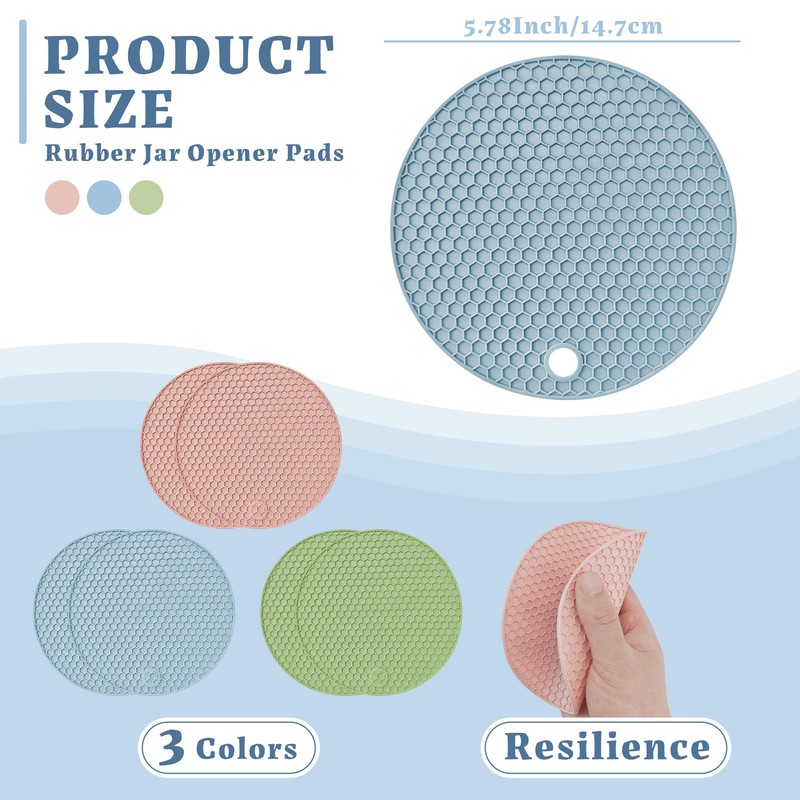 Lzzabo Jar Opener Gripper Pads for Weak Hands And Seniors