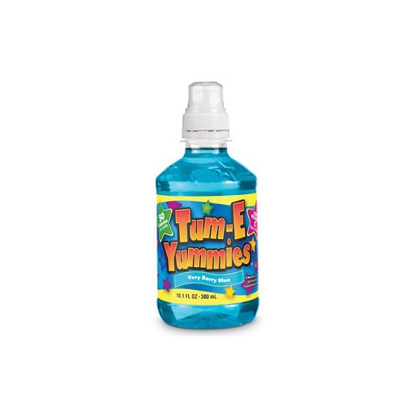 Tum-E Yummies Fruit Flavored Drink, Very Berry Blue 10 Oz (Pack of 12 Bottles)