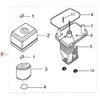 Spare Part LIFAN Air filter for 6,5 hp petrol /