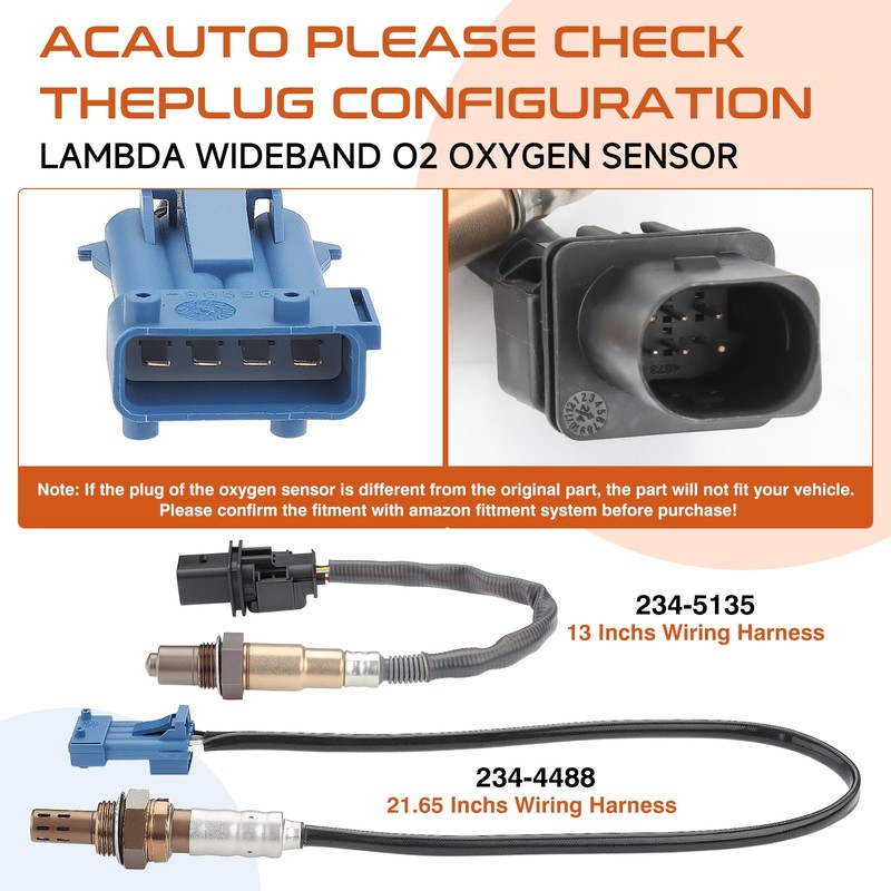 ACAUTO 2Pcs Oxygen O2 Sensor Upstream Downstream Fit for Mini