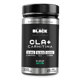 Black Supplements Cla  Carnitina 1kg 100servs Uva                                                                                                     