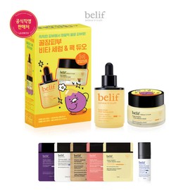 Belif (현대백화점)빌리프 1MS비타C 토닝 세럼  비타민 마스크 세트(춘구마 에디션) (BuyHyundai) belif 1MS Vita C Toning Serum Vitamin Mask Set (Chung-Guma Edition)