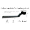 Pro-Graad Angle Grinder Wrench for 4-1/2”–9” Angle Grinders, 5/8-11 Threaded