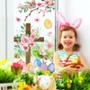 JarThenaAMCS Easter He is Risen Window Clings Bunny Egg Floral