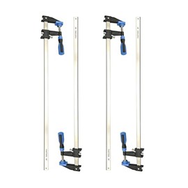 Bar Clamps for Woodworking 36 Inch,4 Pack Wood Clamps Adjustable and Release Quickly,Woodworking Clamps Throat Depth 2.5 Inch,Serrated Steel Rail,Bar Clamps Force 600 Lbs