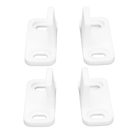 Barn Door Floor Guide, 2 Pack White Barn Door Stopper Part Carbon Steel Plastic Sliding Door Bottom Guide Floor Mounting Hardware Accessories for Dorm Hotel Cabinet