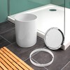 Bremermann bathroom series Savona cosmetic bin with a swing lid,