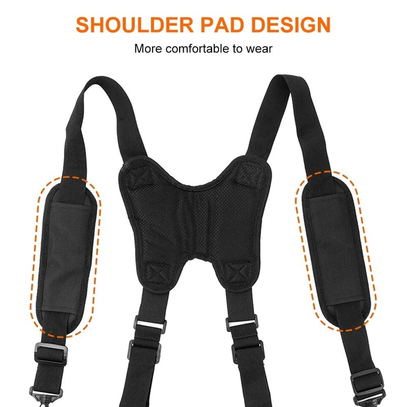 DONGKER Tactical Suspenders,Police Harness Padded Nylon Adjustable Suspenders for Duty