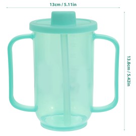 ifundom Adult Sippy Cup with Handles Independence Sip Cups Handicap Cups Spill-Resistant Drinking Cup for Hot and Cold Beverages - Liquid Food Cup