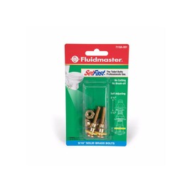 Fluidmaster 7110A-001-P10 Setfast Self-Adjusting Toilet Bowl to Floor Bolts, Brass