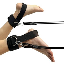 Swim Ankle Straps,Swim tether,swim bungees belt,Stationary Swimmer Swim Lap Swim Training Leash - Great for swimming in a smaller pool. - With 4 Bungee Rope, Metal Buckle