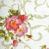 Water Resistant Pink Chamomile Flower Tablecloth Rectangular Flannel Back Vinyl