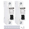 DIHOOL AC/DC Miniature Circuit Breakers,2 Pack,Single Pole 30 Amp,12V-400V,Non Polarized,Solar