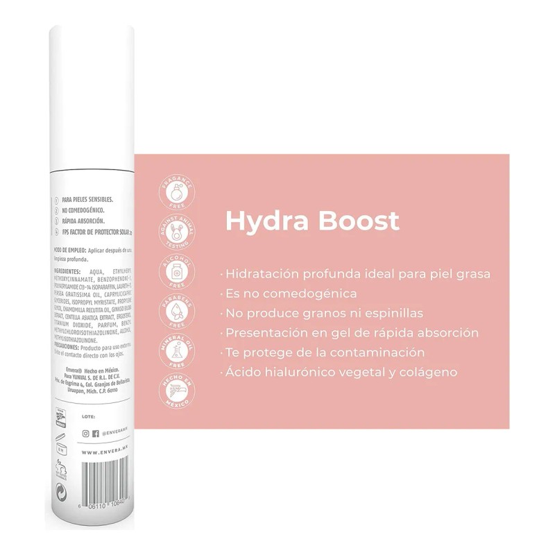 Hydraboost Gel Hidratante Oil Control con Ácido Salicílico Envera