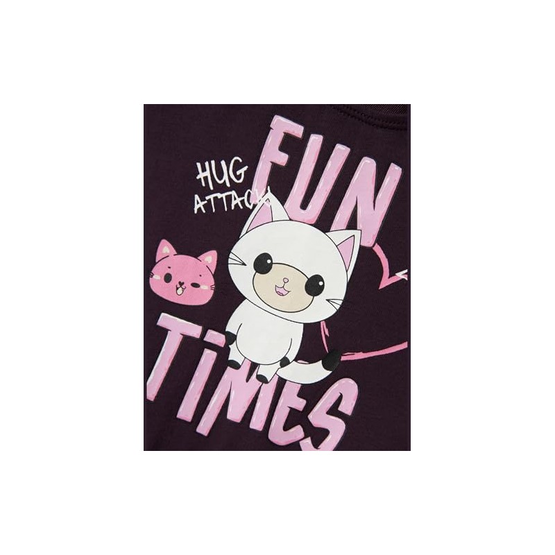 NAME IT Girl Gabby's Dollhouse Tracksuit, Plum Perfect