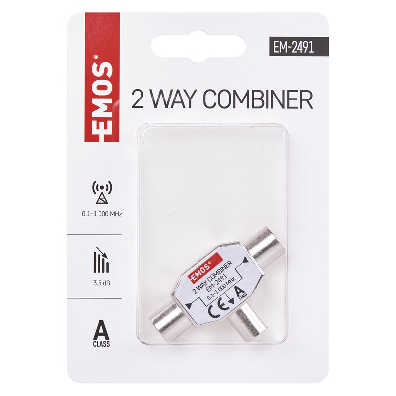 EMOS Input Switch A-Class 2-Way with Coaxial Socket (IEC) Fully