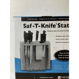 Kitchen San Jamar STK1008 Kitchen Saf-T-Knife Safety Station Wall Mount Storage NSF