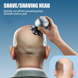 Bald Head Shaver,Face Shaver | Waterproof Cordless Device Wet and Dry Grooming Tool for Trips Work Home Business Husband Father