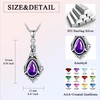 Urn Necklace for Human Ashes 925 Sterling Silver with Amethyst