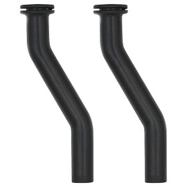 (2-pack) Calvana 596163 Rubber Vacuum Hose, 3" Tractor Vacuum Pump Hoses, Compatible with Briggs & Stratton, John Deere Lawnmower Engine Parts, 797408, 593998, Black