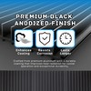 Hxszk 4-Pack Honeycomb Laser Bed Panels, Premium Black Anodized Aluminum