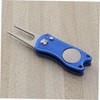 Sosoport 3pcs Golf Equipment Divot Repair Tool Ball Marker Stainless