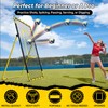 Happy Jump 7x4 FT Portable Volleyball Rebounder Net, 5 Adjustable