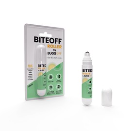 BITEOFF by BUGGOFF - Bolígrafo enrollable para alivio de picaduras de insectos, 20 ml, fórmula e ingredientes avanzados naturales, después de mordedura para picaduras de mosquitos y hormigas de fuego,