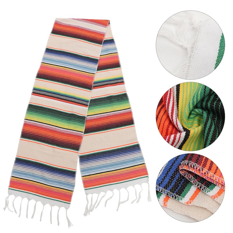 Mikinona Mexican Style Table Runner Elegant Decor for Parties Weddings