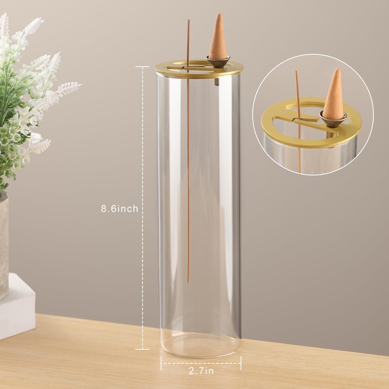 Ceremony Incense Holder, 2 in 1 Incense Burner for Sticks,