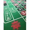 POKER CHIP SHOP GIANT GREEN ROULETTE FELT BAIZE CLOTH LAYOUT