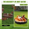 Colingmill 1 Set Chicken Dust Bath Tub Coop Lime Accessories