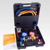 BACOENG Pro 4 Way AC Diagnostic Manifold Gauge Complete Set